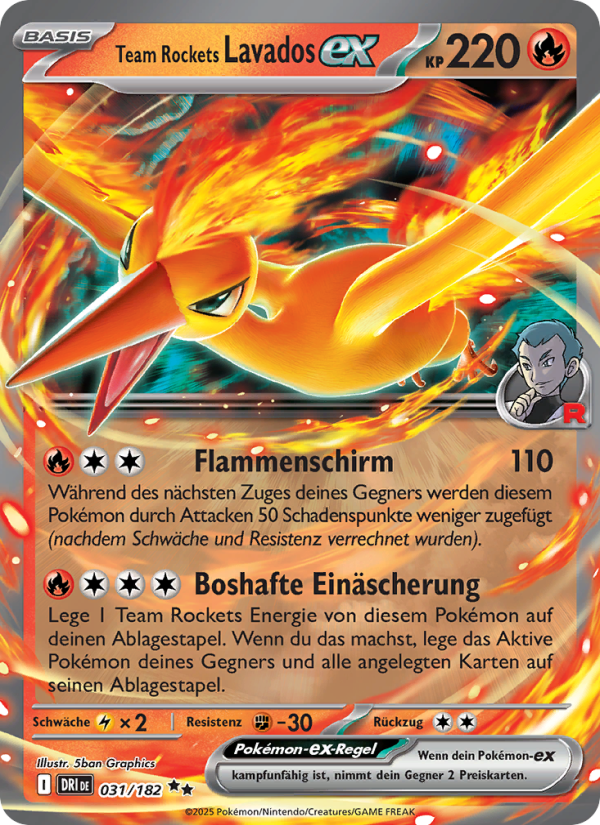 Team Rockets Lavados ex 031/182