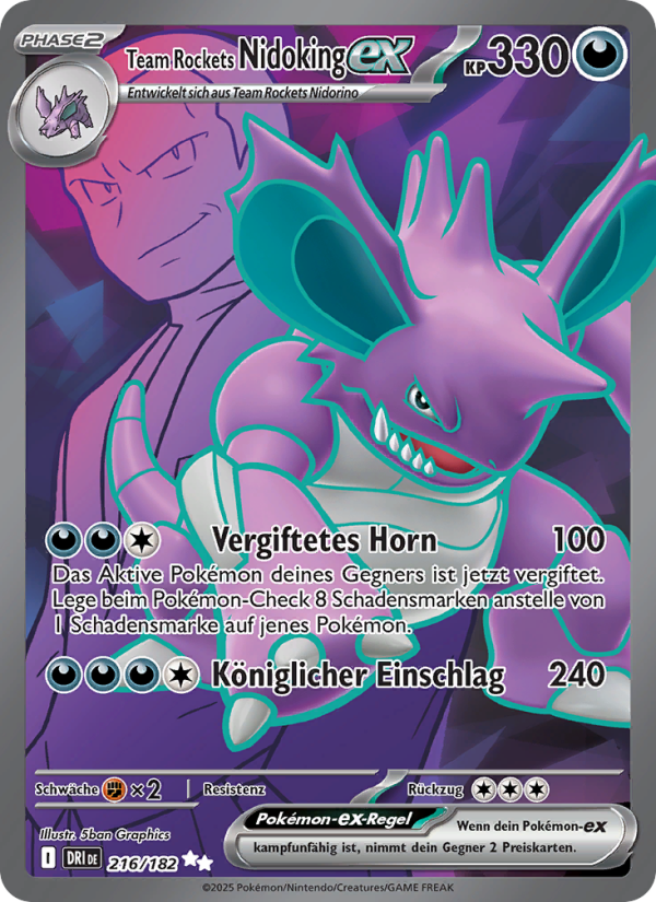 Team Rockets Nidoking ex 216/182