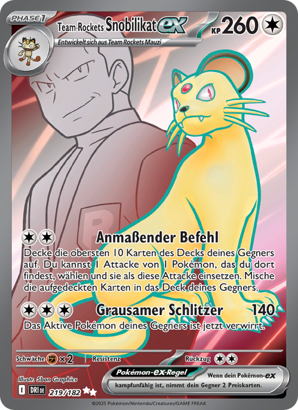 Team Rockets Snobilikat ex 219/182